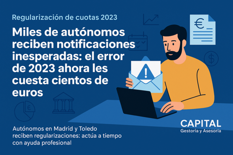 Autónomos reciben cartas de regularización de cuotas 2023 – Capital Gestoría y Asesoría