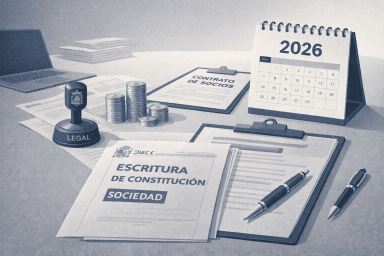 Crear una sociedad en 2026: pasos, costes y errores | Gestoría en Toledo y Madrid