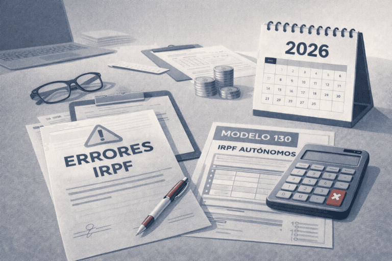 IRPF 2026: errores frecuentes de los autónomos | Gestoría en Toledo y Madrid
