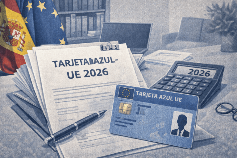 Nuevo umbral salarial Tarjeta Azul-UE 2026 | Extranjería para empresas