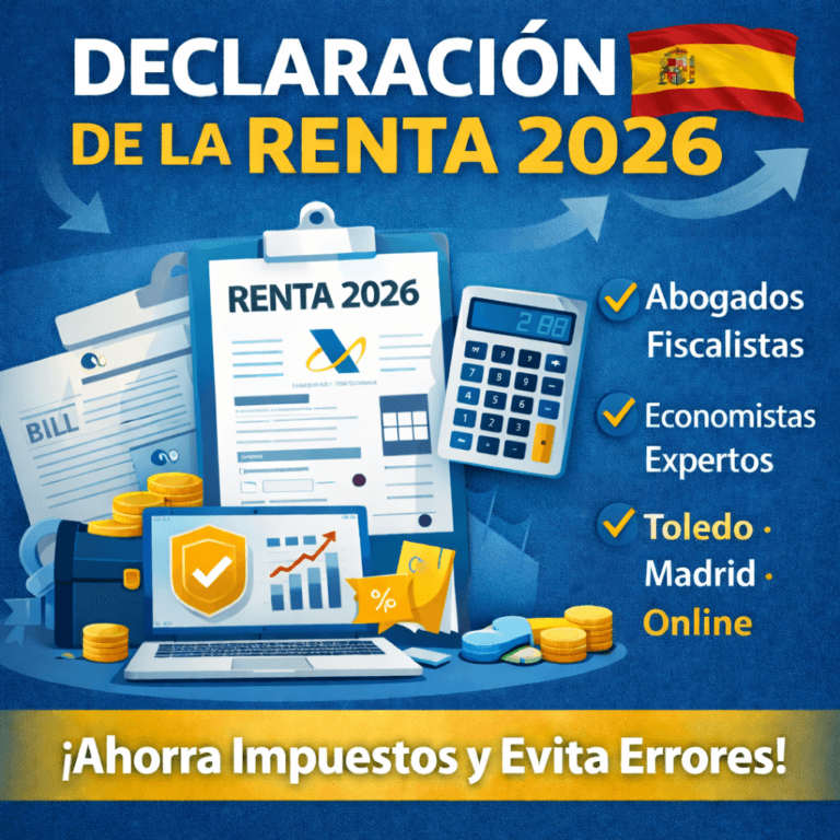 Declaración Renta 2026 con Abogados Fiscalistas | Toledo, Madrid y Online