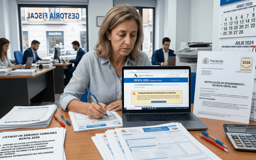 Errores en la declaración de la renta que provocan revisión de Hacienda con asesor fiscal
